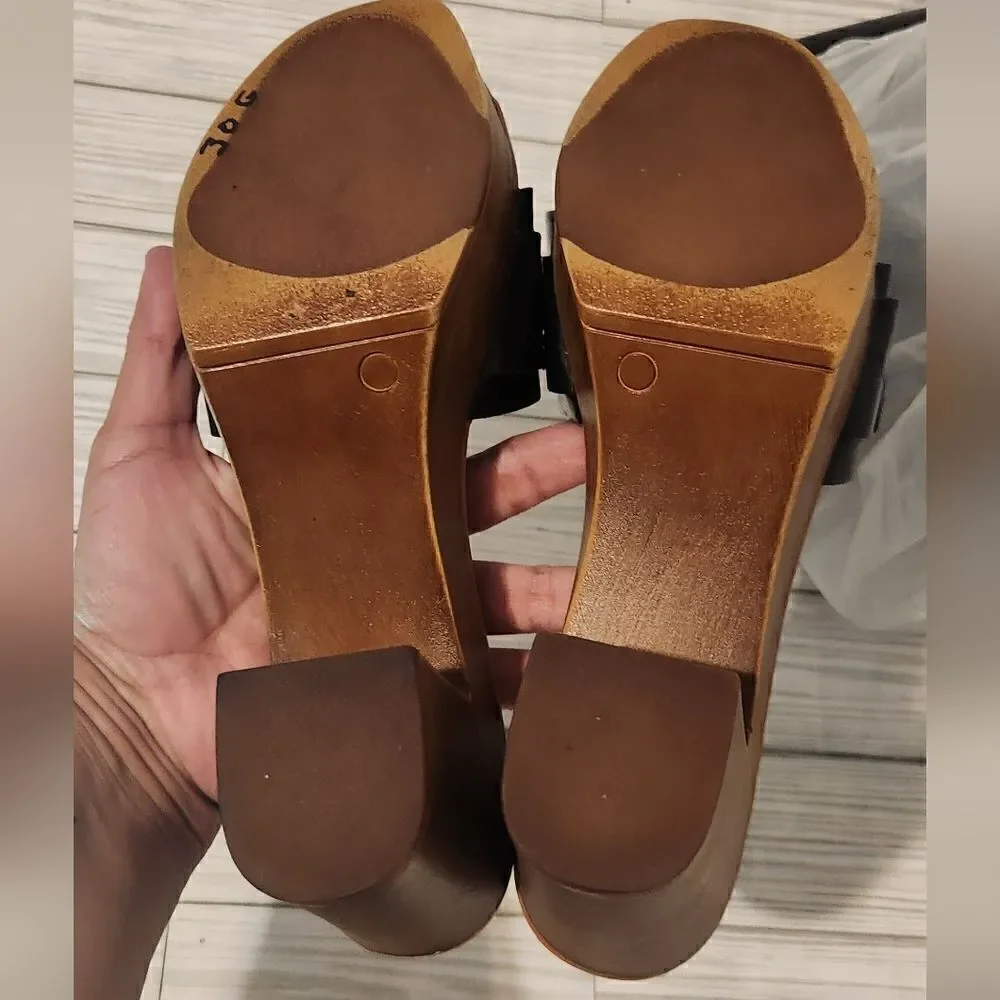 Vince Camuto high wooden